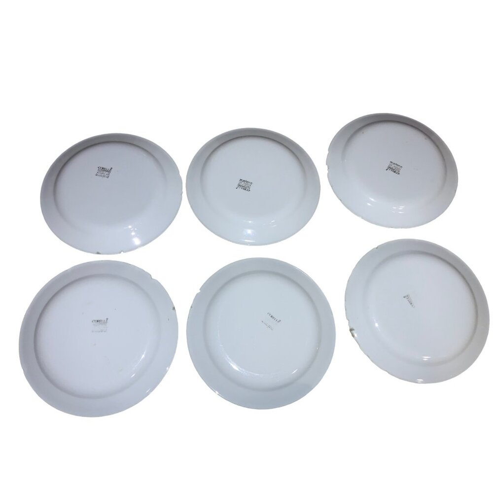 Corelle Peach Garland Bread and Butter Plates Set of 6 - Picture 4 of 6